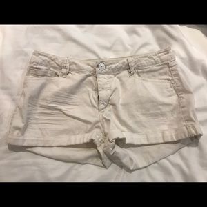 BCBG White Jean Shorts